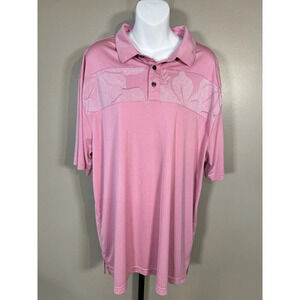 Jack Nicklaus Pink Golf Polo Shirt Mens Size XXLarge Eco Choice Shortsleeve